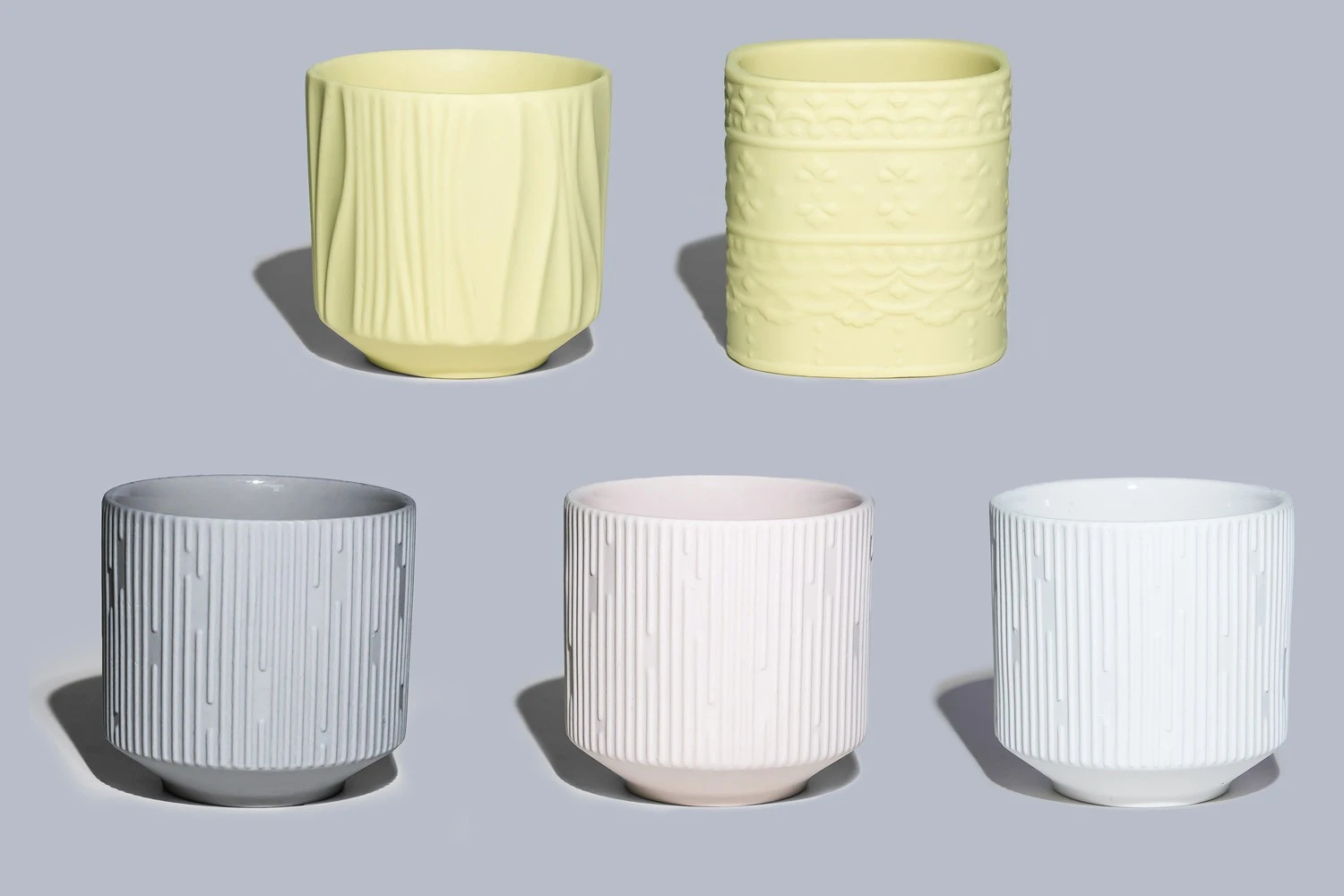 専用出品　キャンドルホルダー　セラミックバスケット　2点おまとめ売り LYNGBY CURVE CANDLE HOLDER / リュンビューポーセリン